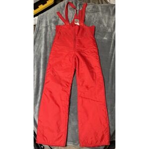 Vintage Emilio D'Italia Snow Pants Mens Medium Red Sun Valley‎ Insulated Bib Ski
